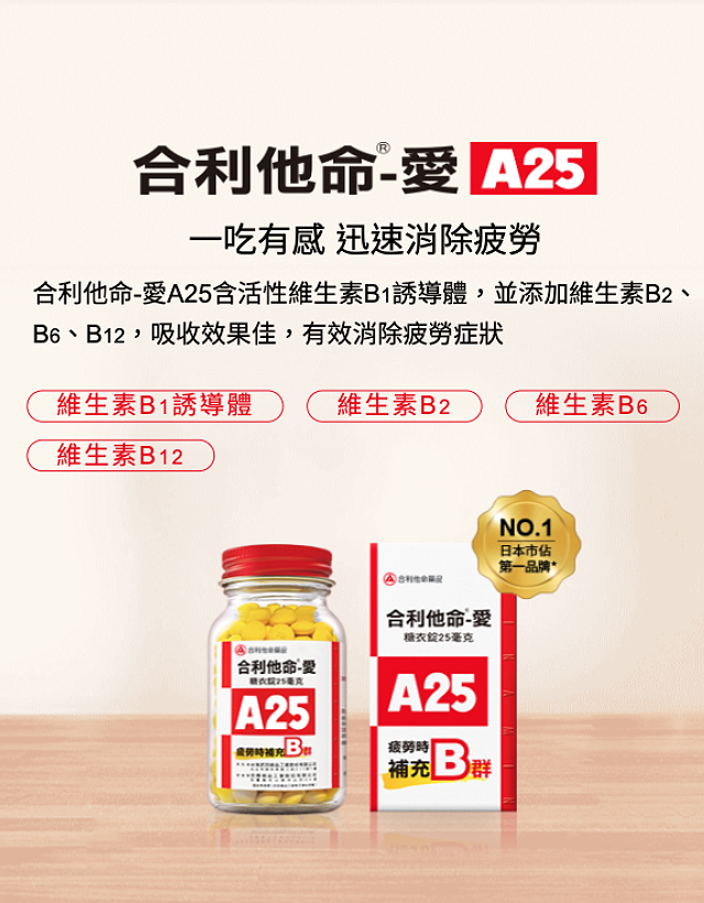 合力他命愛A25